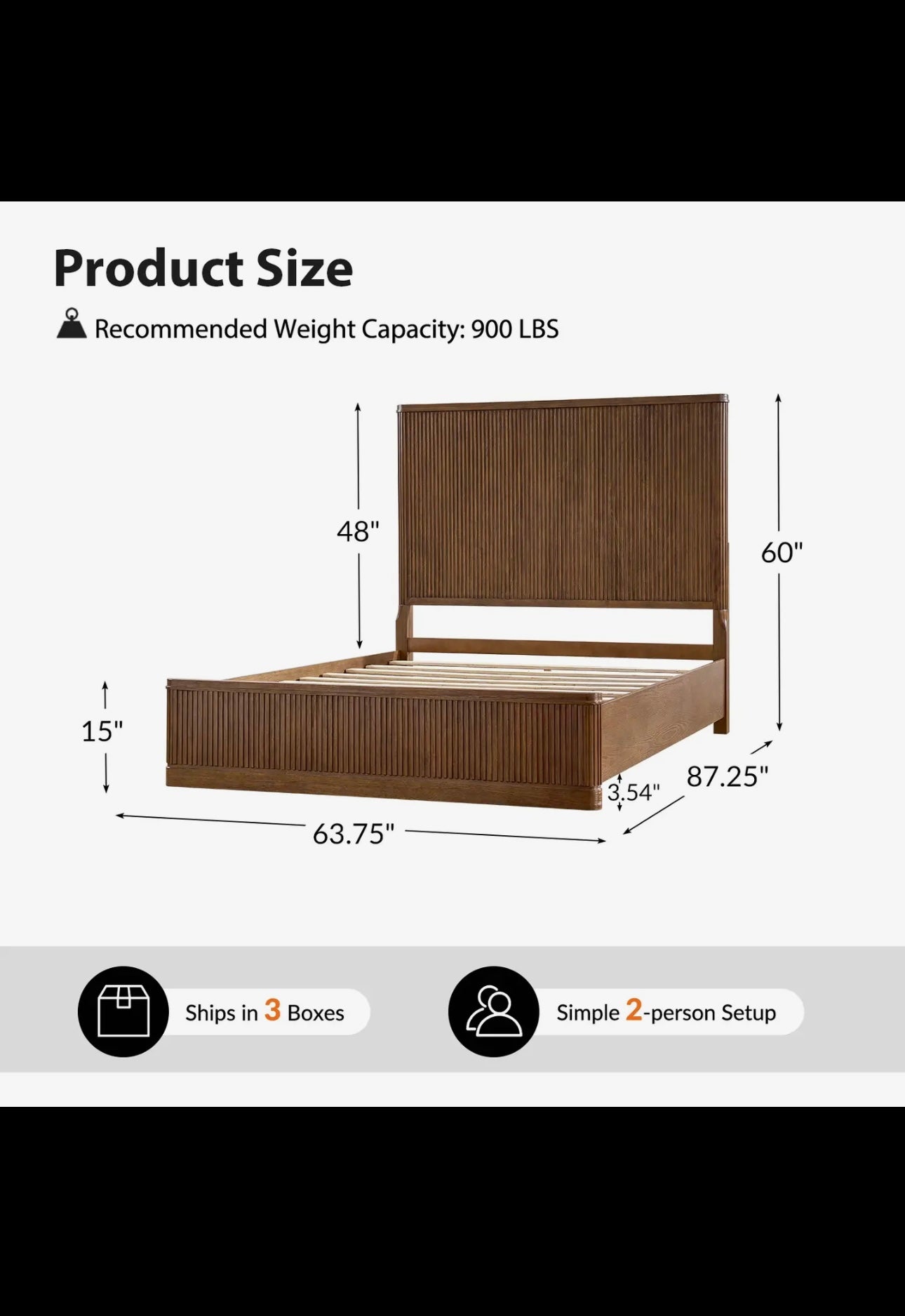 Graciela Solid Wood Platform Queen Bed