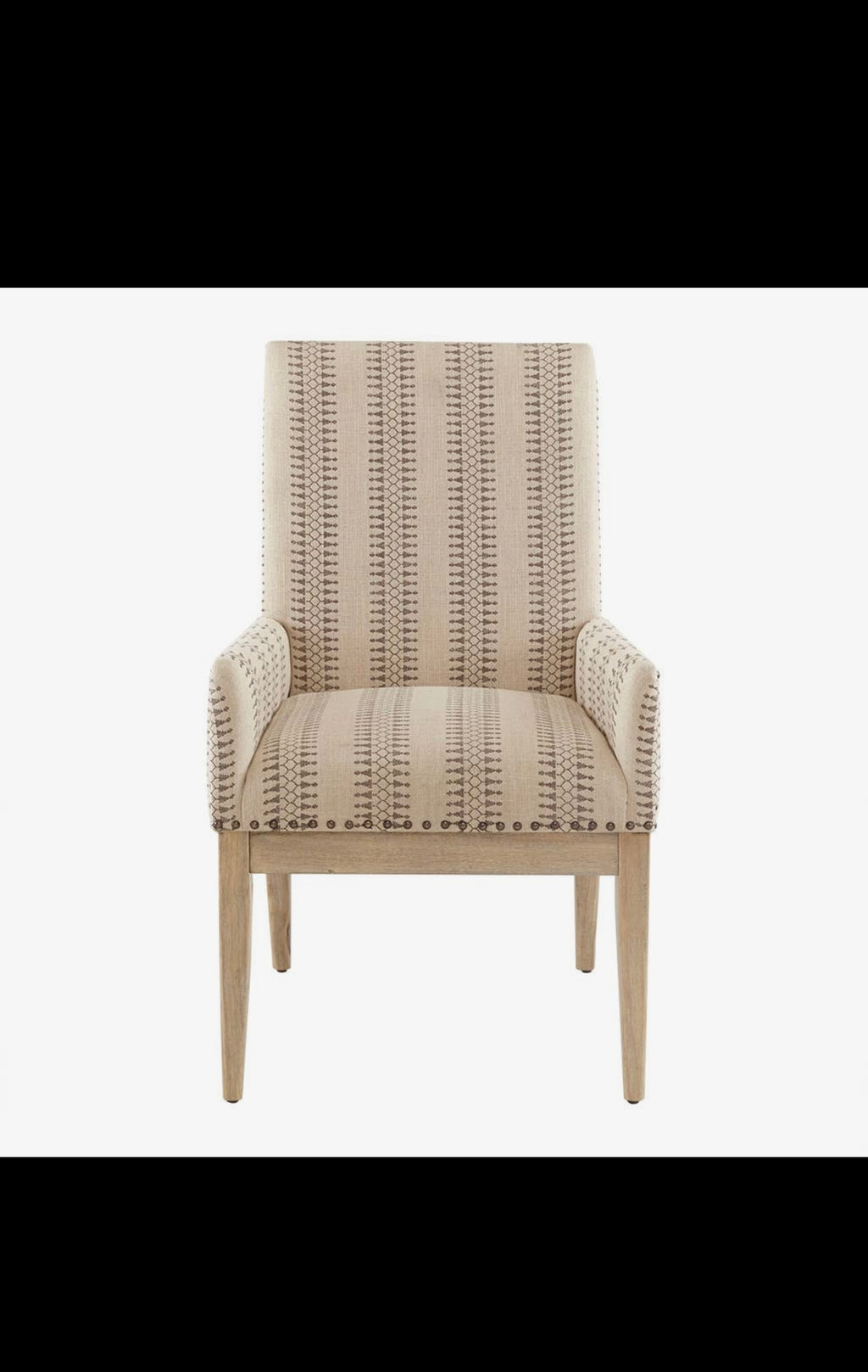 [Set of 2| High Back Farmhouse Dining Chair, Cream