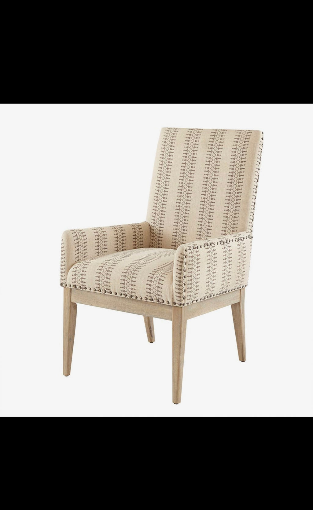 [Set of 2| High Back Farmhouse Dining Chair, Cream