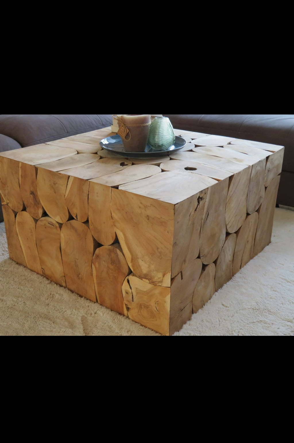 Square Coffee Table - Teak Wood