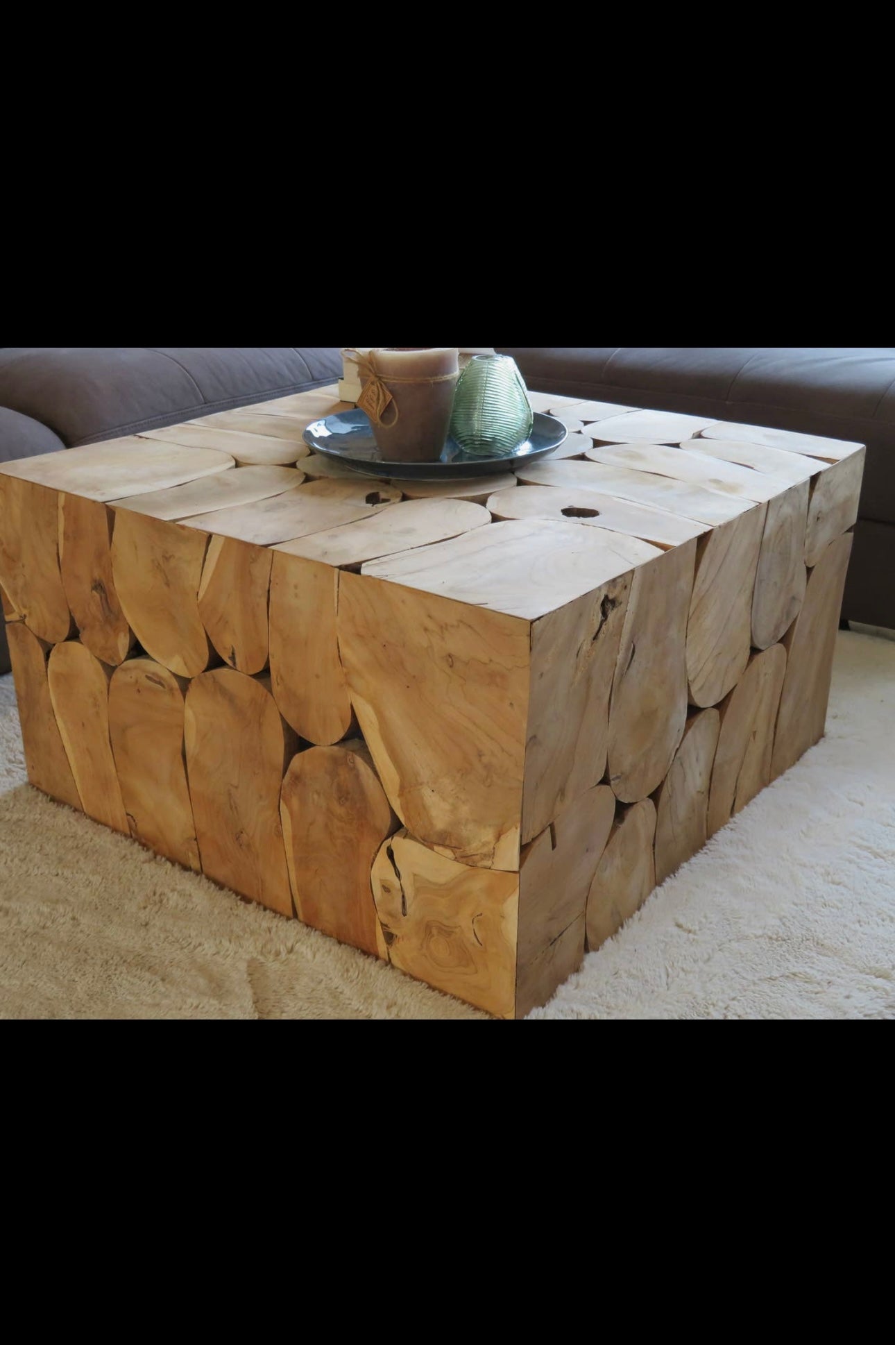 Square Coffee Table - Teak Wood