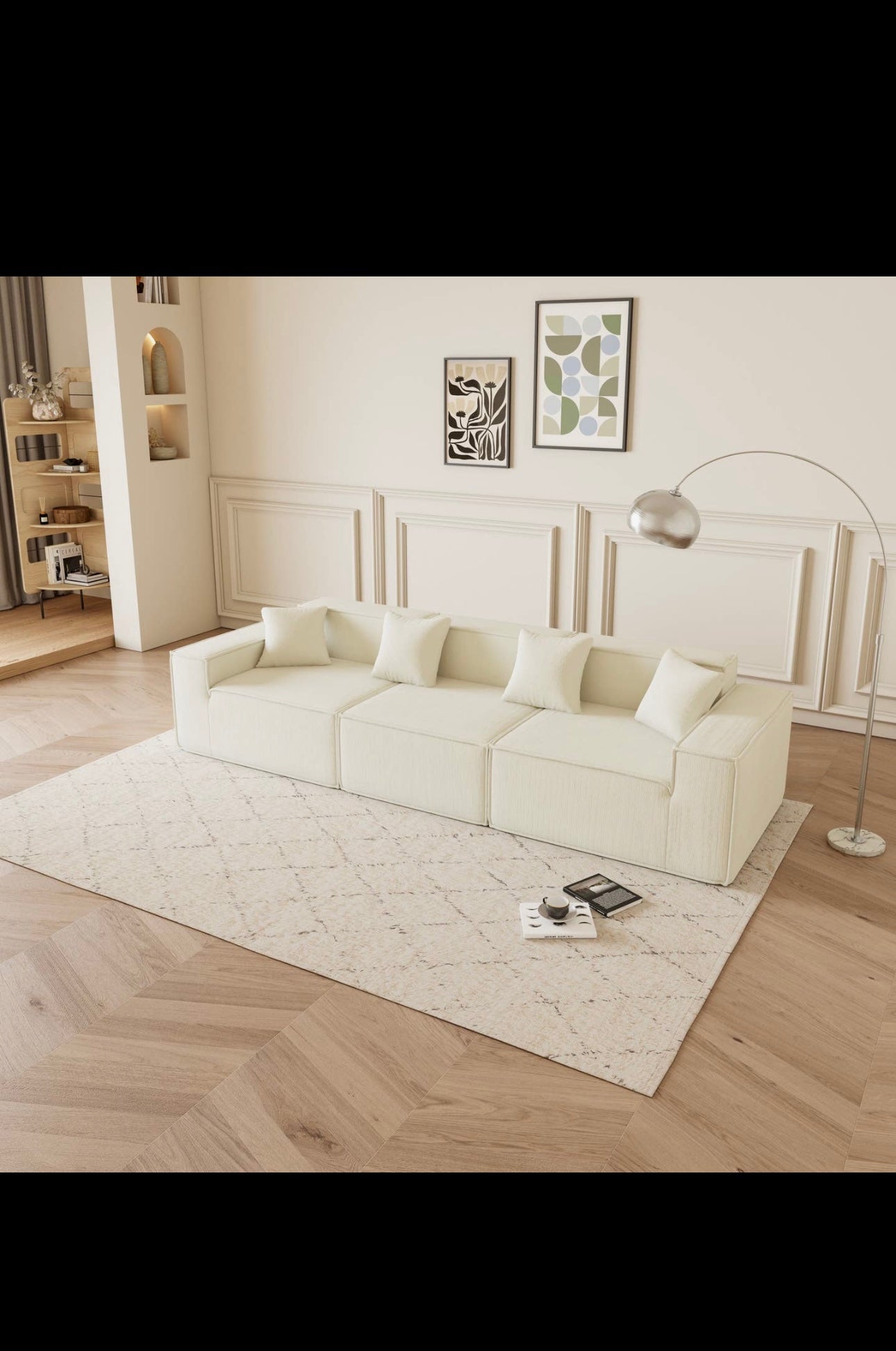 Modular L Shaped Sectional Sofa with Reversible Chaise, Deep Seat Cushions, Comfortable Couch For Living Room, Space Saving Sofa For Apartments, Modern Upholstered Fabric Sofa, Dark Gray, Easy