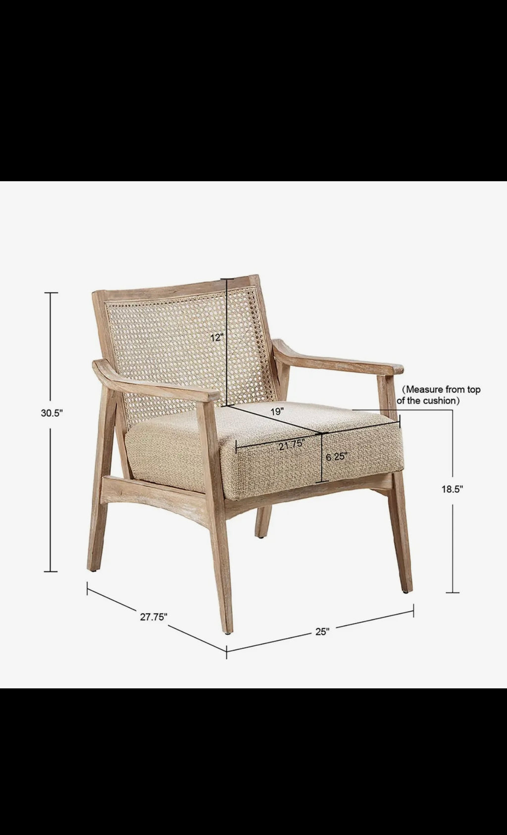 Modern Farmhouse Wood Armchair
Living Room Accent Chair
