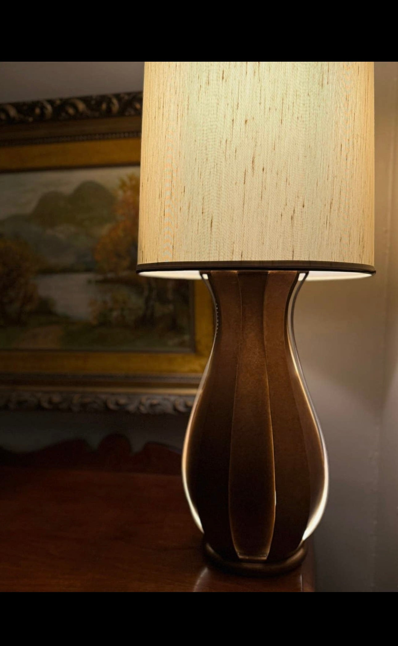 Vintage Sculptural Backlit Table Lamp
Mid Century Modern C1960s