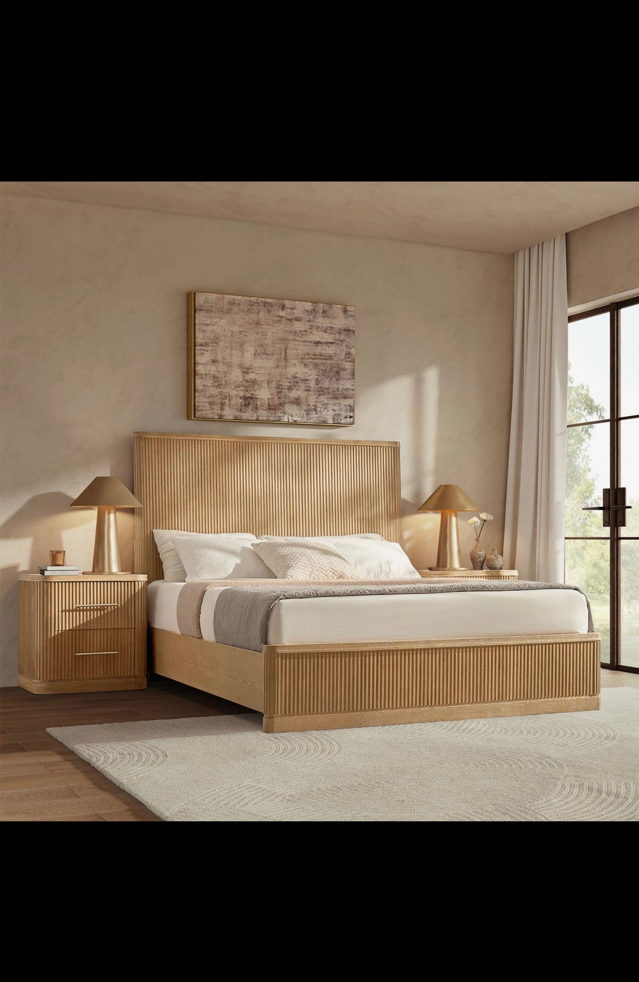 Graciela Solid Wood Platform Queen Bed