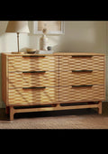 Elara Solid Wood Dresser with 6 Drawers