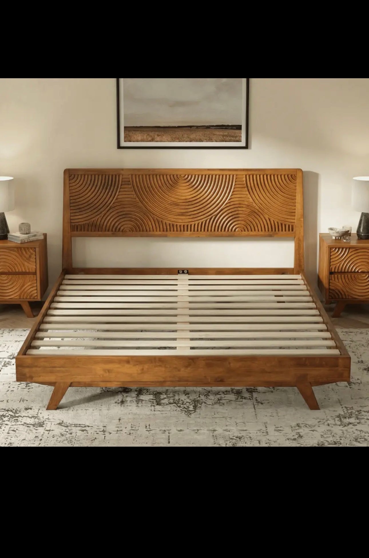 Harmony Solid Wood Bed Frame