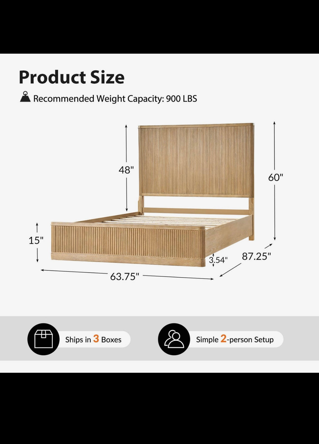 Graciela Solid Wood Platform Queen Bed