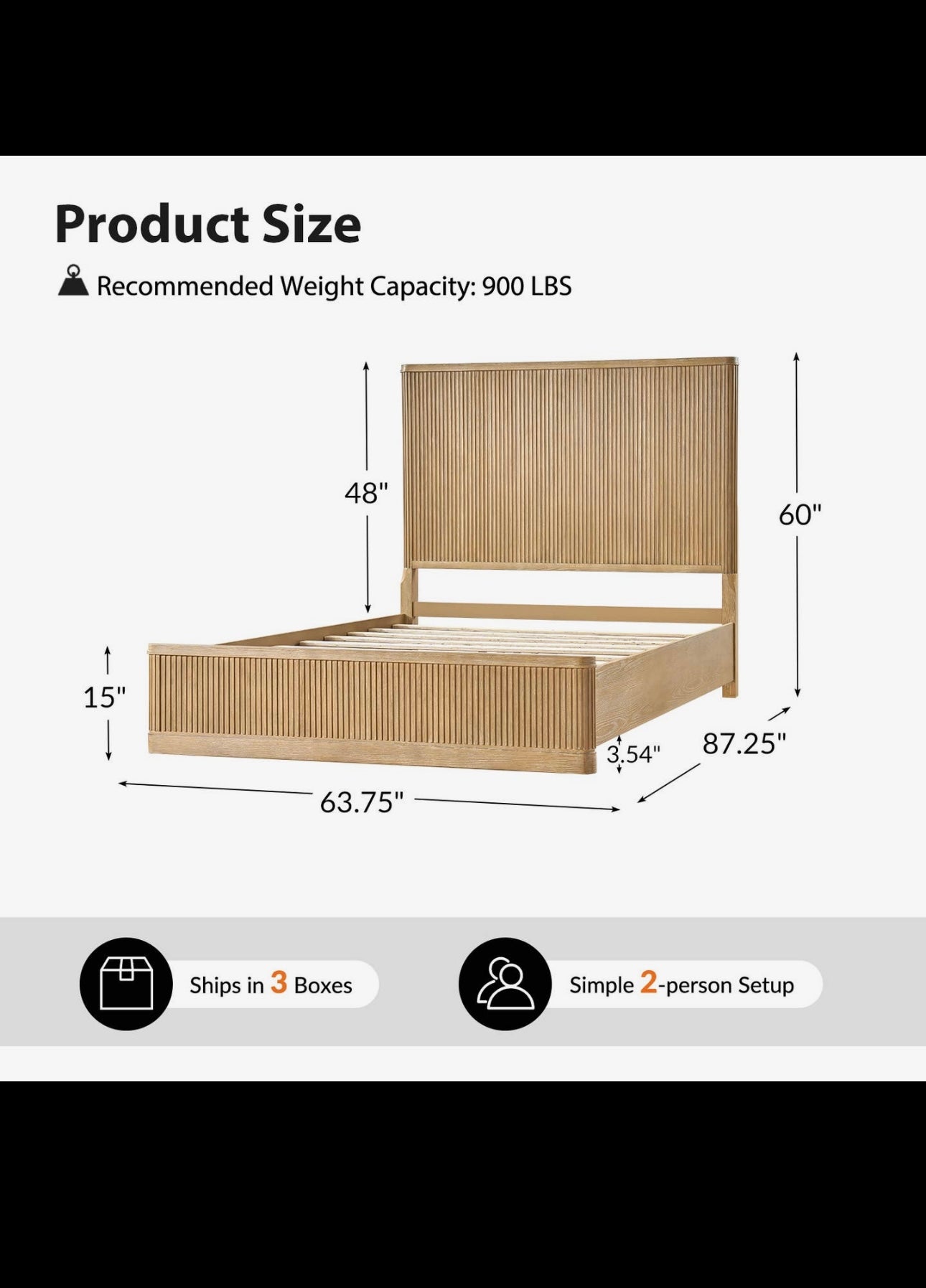 Graciela Solid Wood Platform Queen Bed