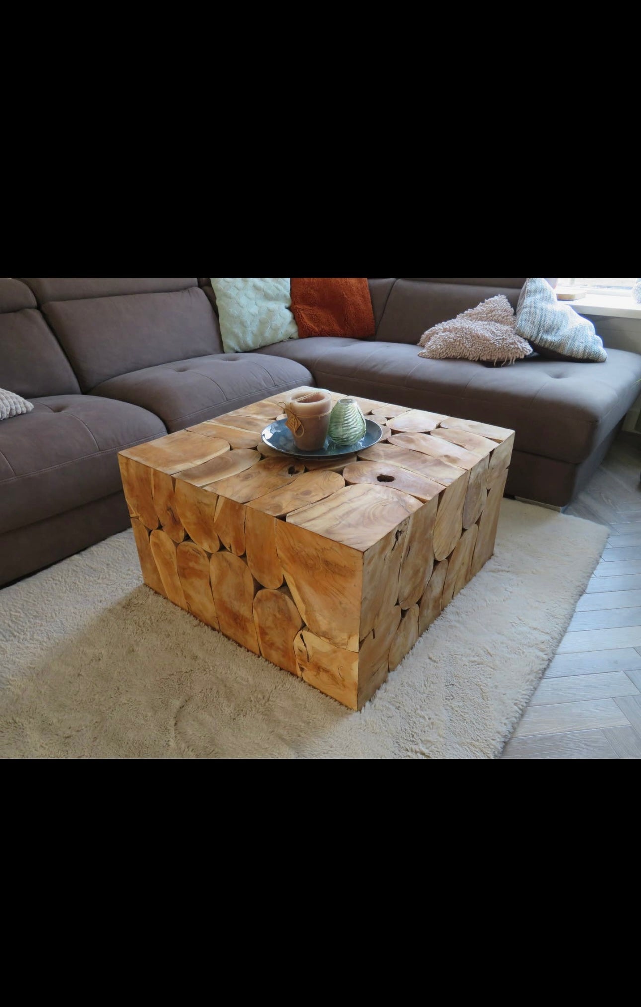 Square Coffee Table - Teak Wood