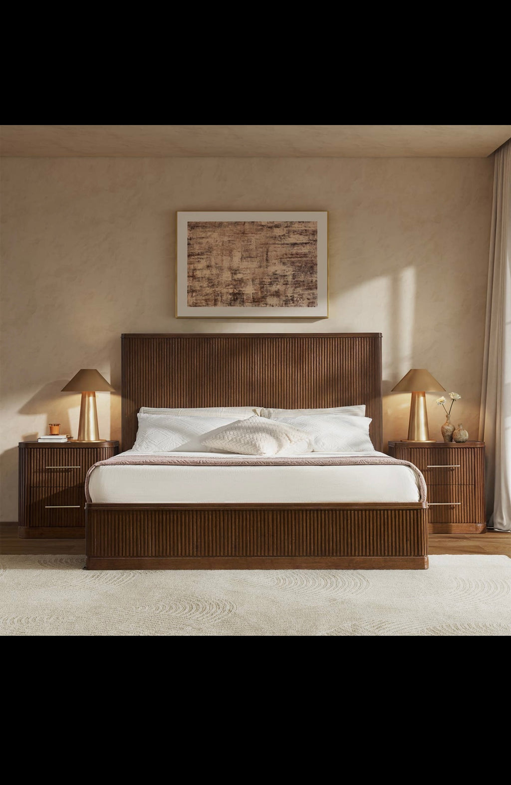 Graciela Solid Wood Platform Queen Bed