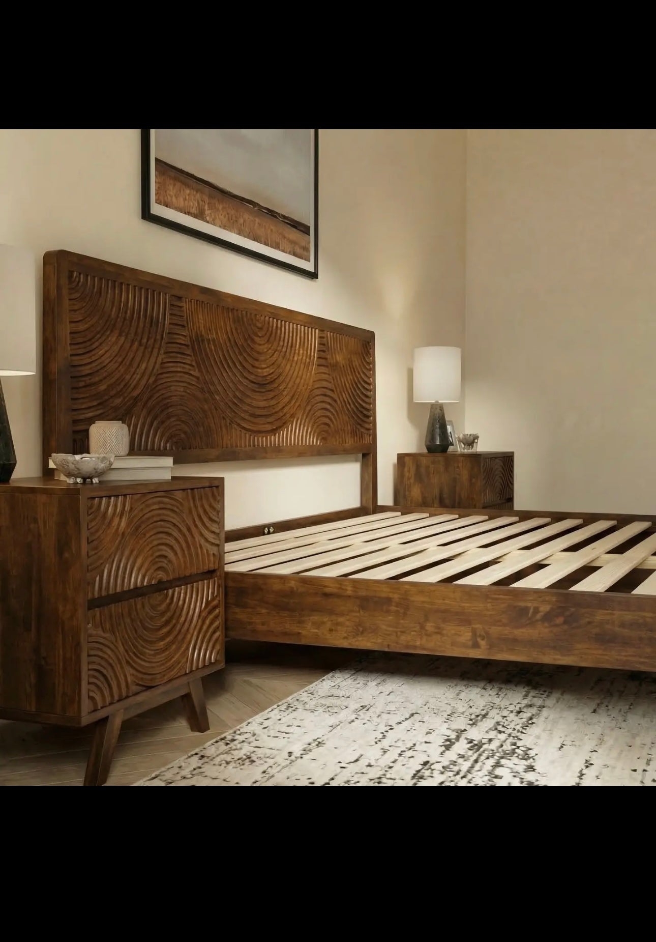 Harmony Solid Wood Bed Frame