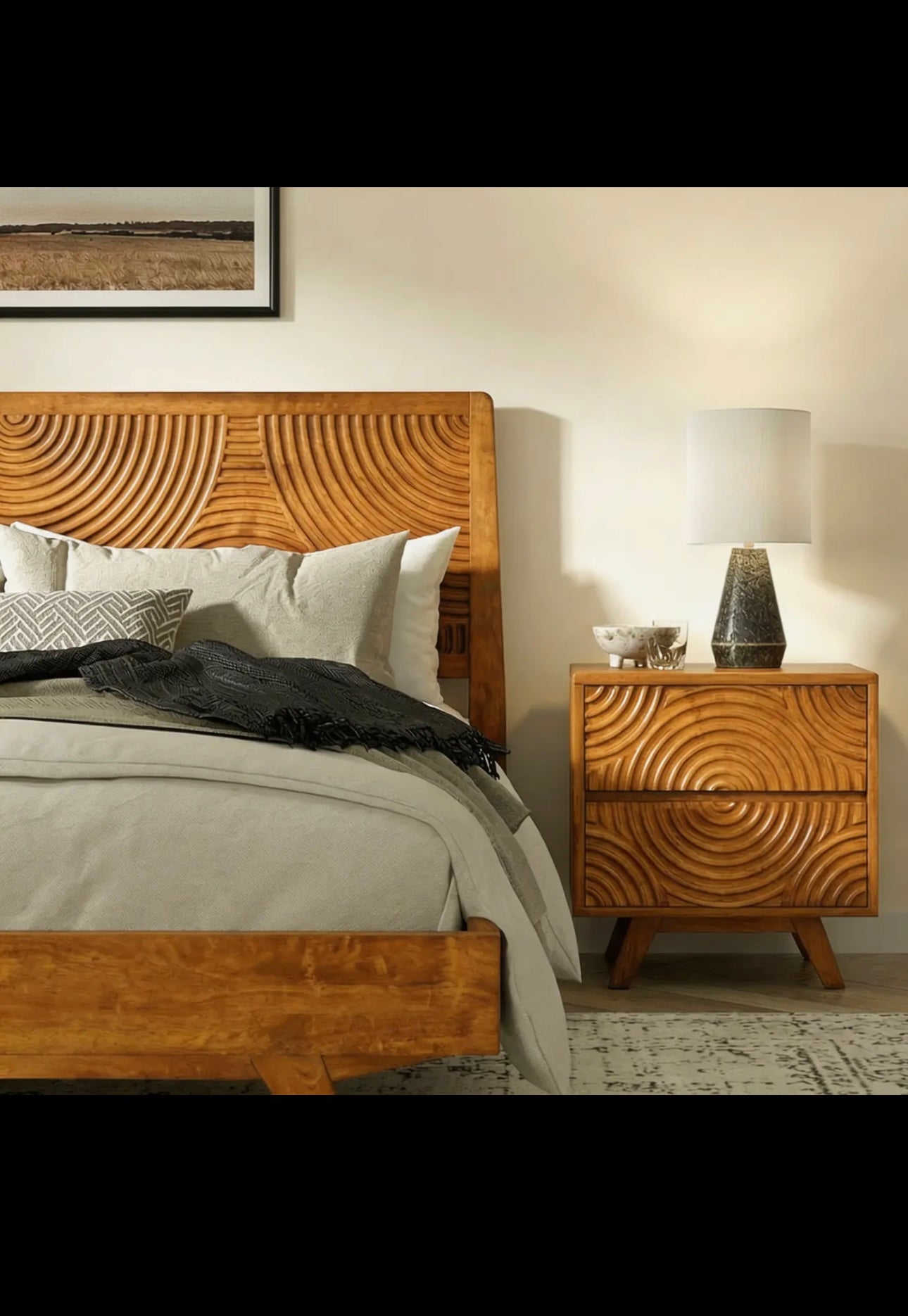 Harmony Solid Wood Bed Frame