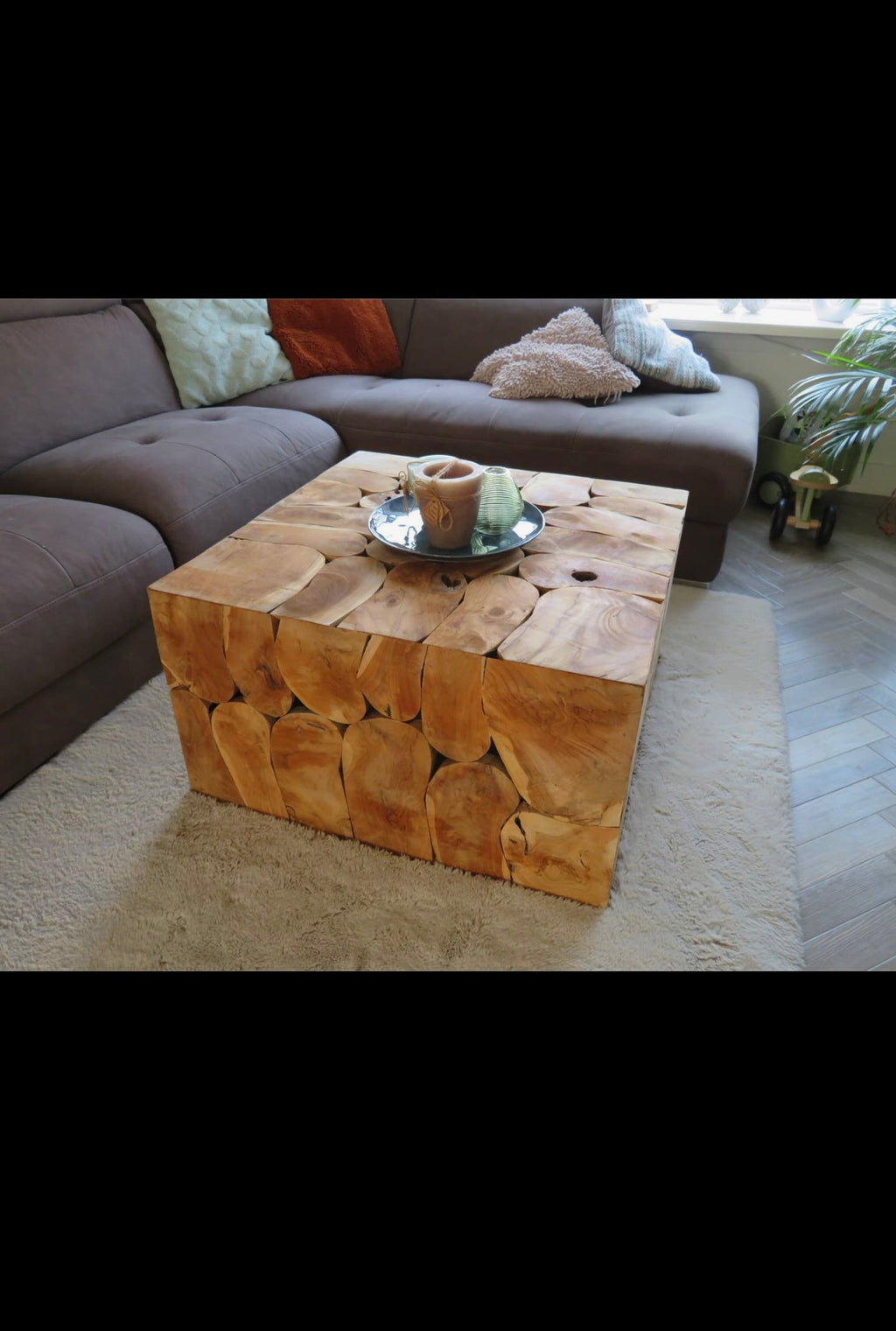 Square Coffee Table - Teak Wood