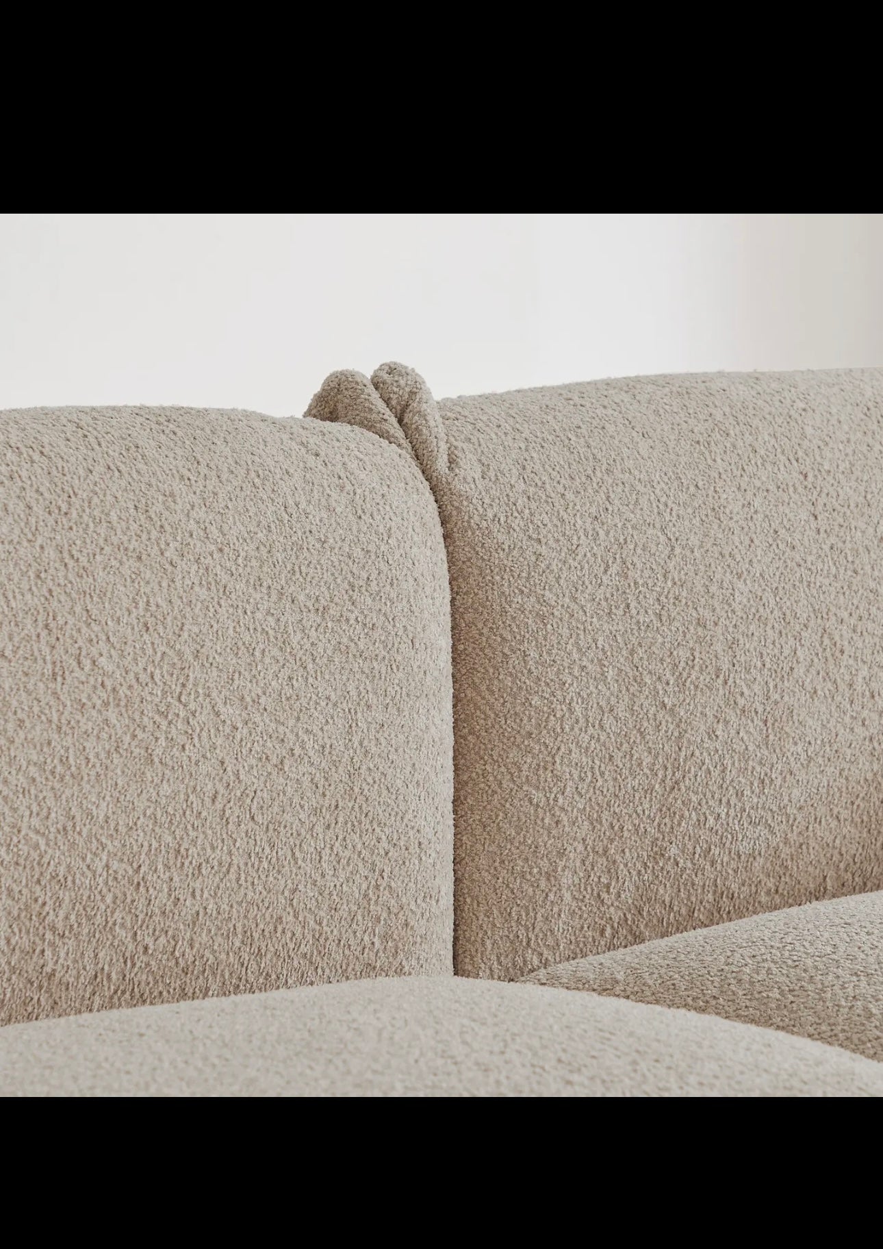 Oversized Loveseat Sofa For Living Room, Sherpa Sofa with Metal Legs