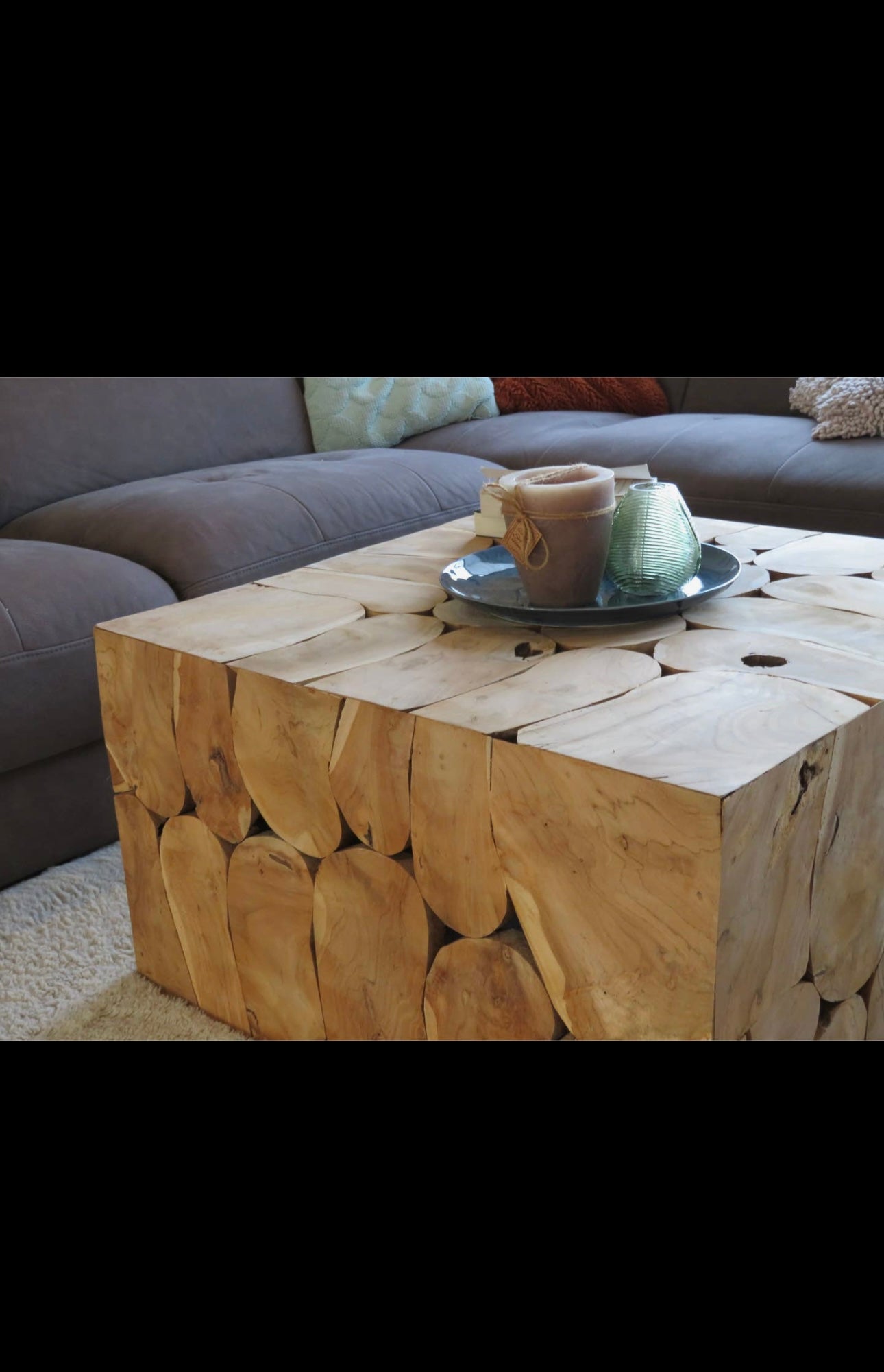 Square Coffee Table - Teak Wood
