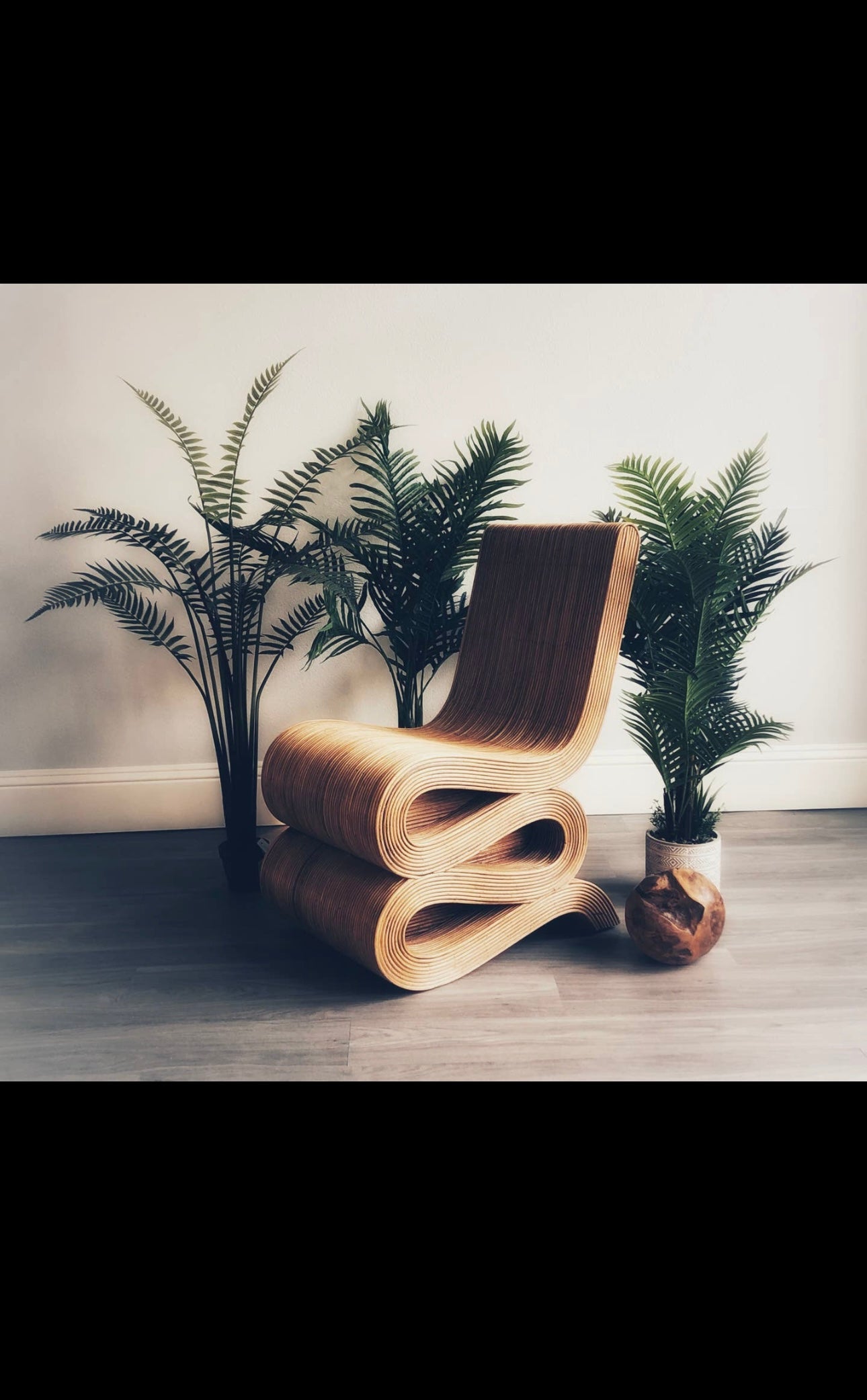 Natural Rattan Snake Chair