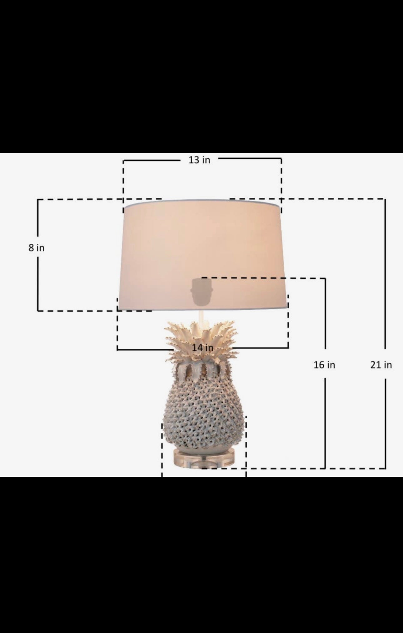 Handmade Ceramic Pineapple Table
Lamp /Desk Lamp