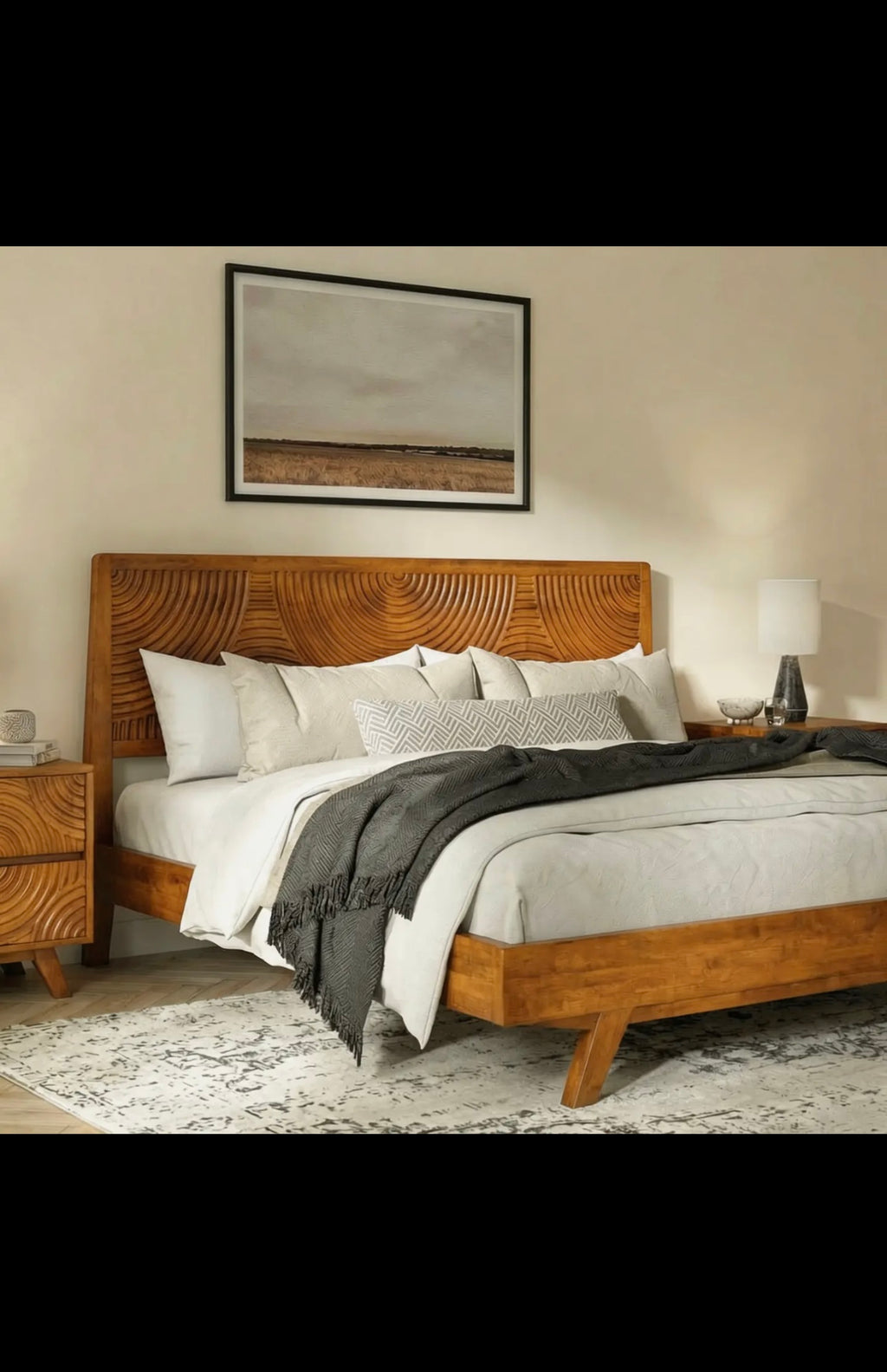 Harmony Solid Wood Bed Frame