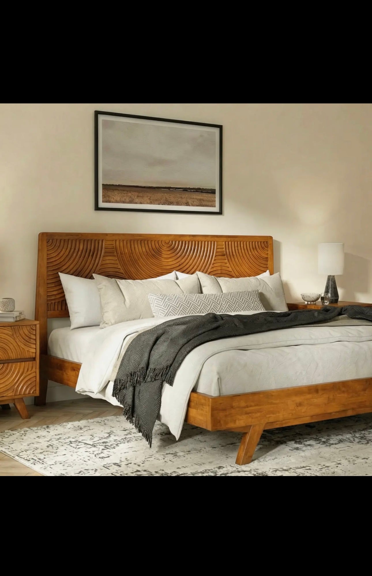 Harmony Solid Wood Bed Frame