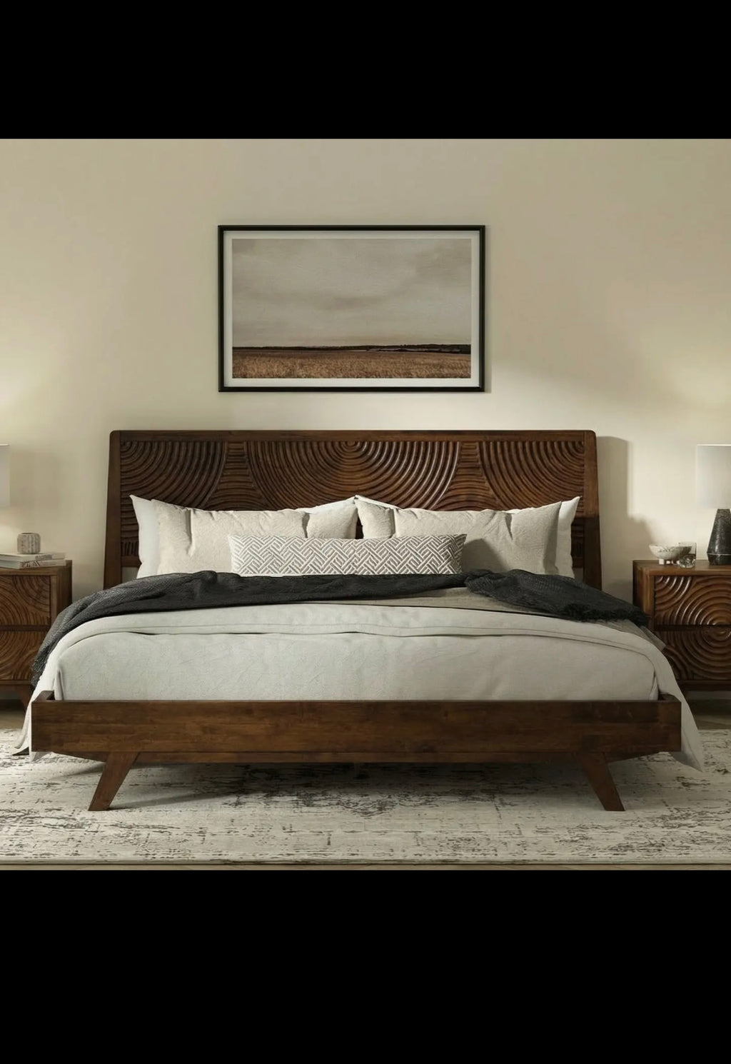 Harmony Solid Wood Bed Frame