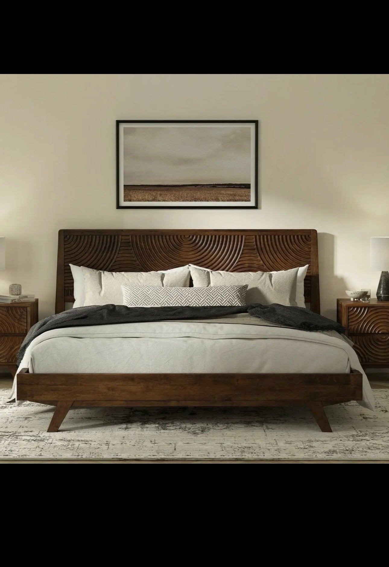 Harmony Solid Wood Bed Frame