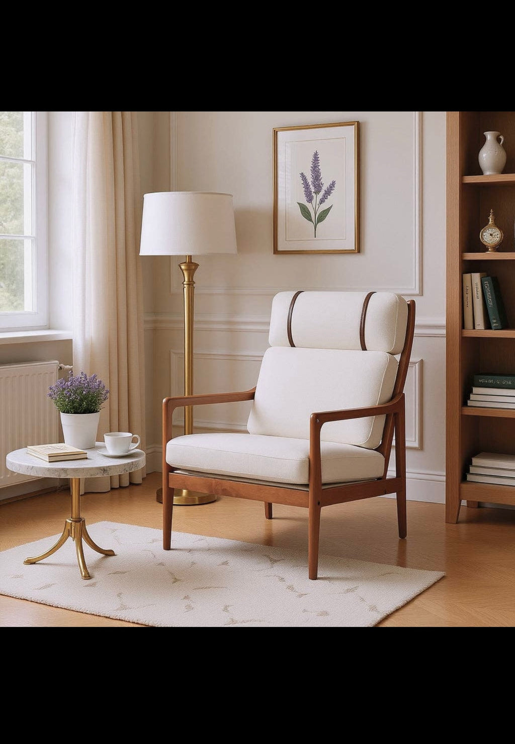 Crater Mid Century Ergonomic Accent Armchair