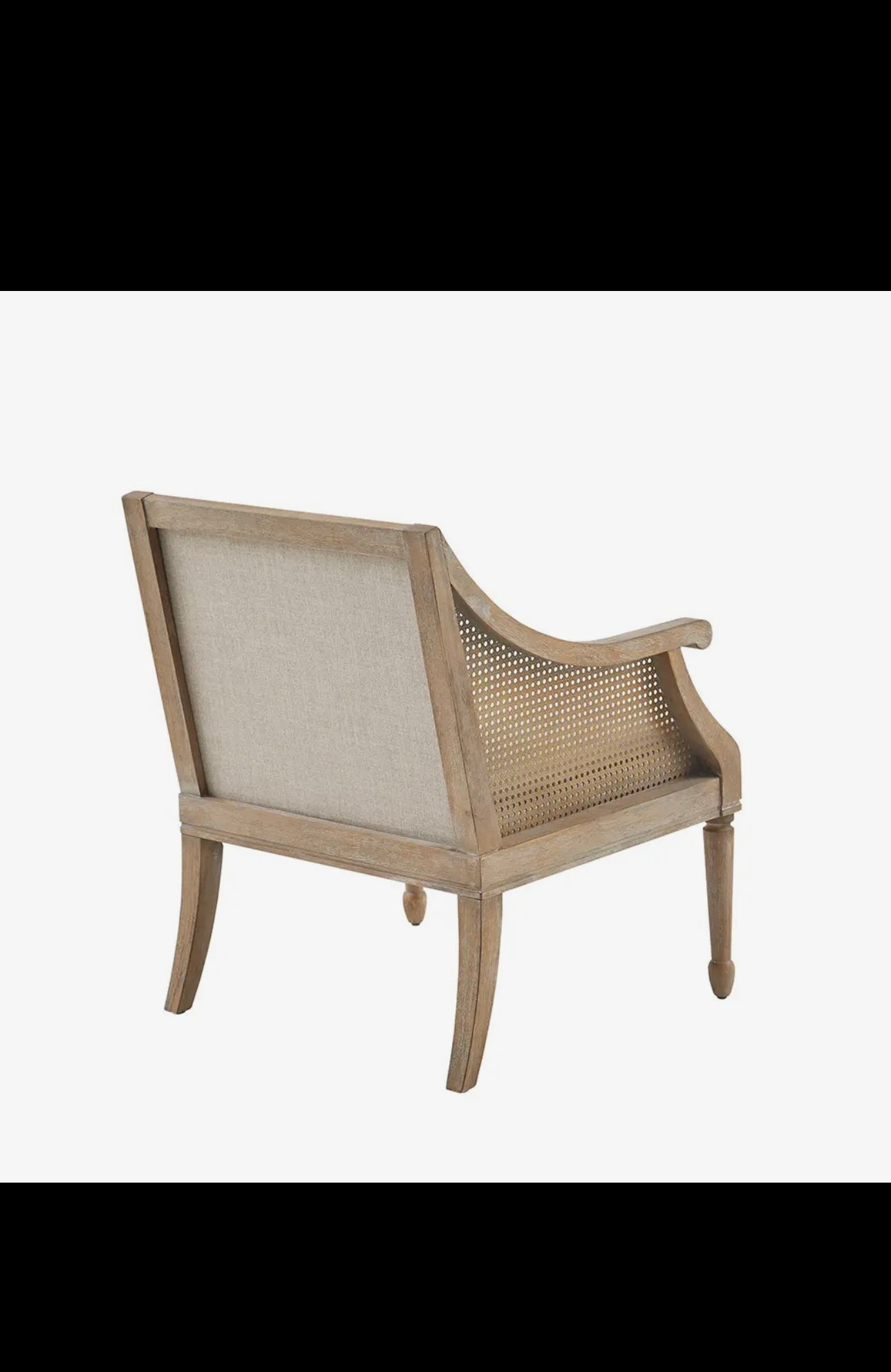 Rustic Reclaimed Farmhouse Crane Arm Accent Chair, Natural