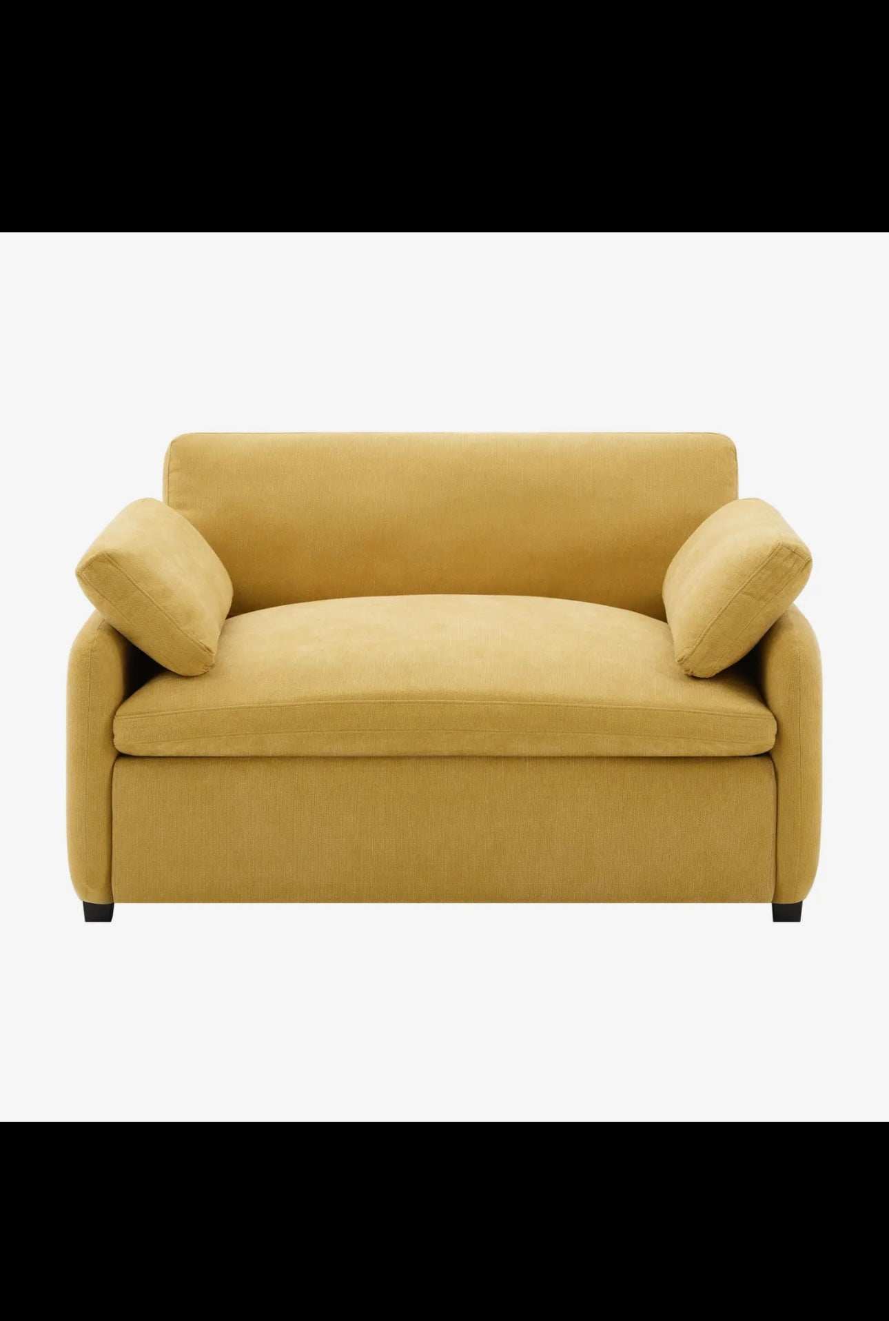 Oversized Chenille Accent Chair with Pillows 4 Colors