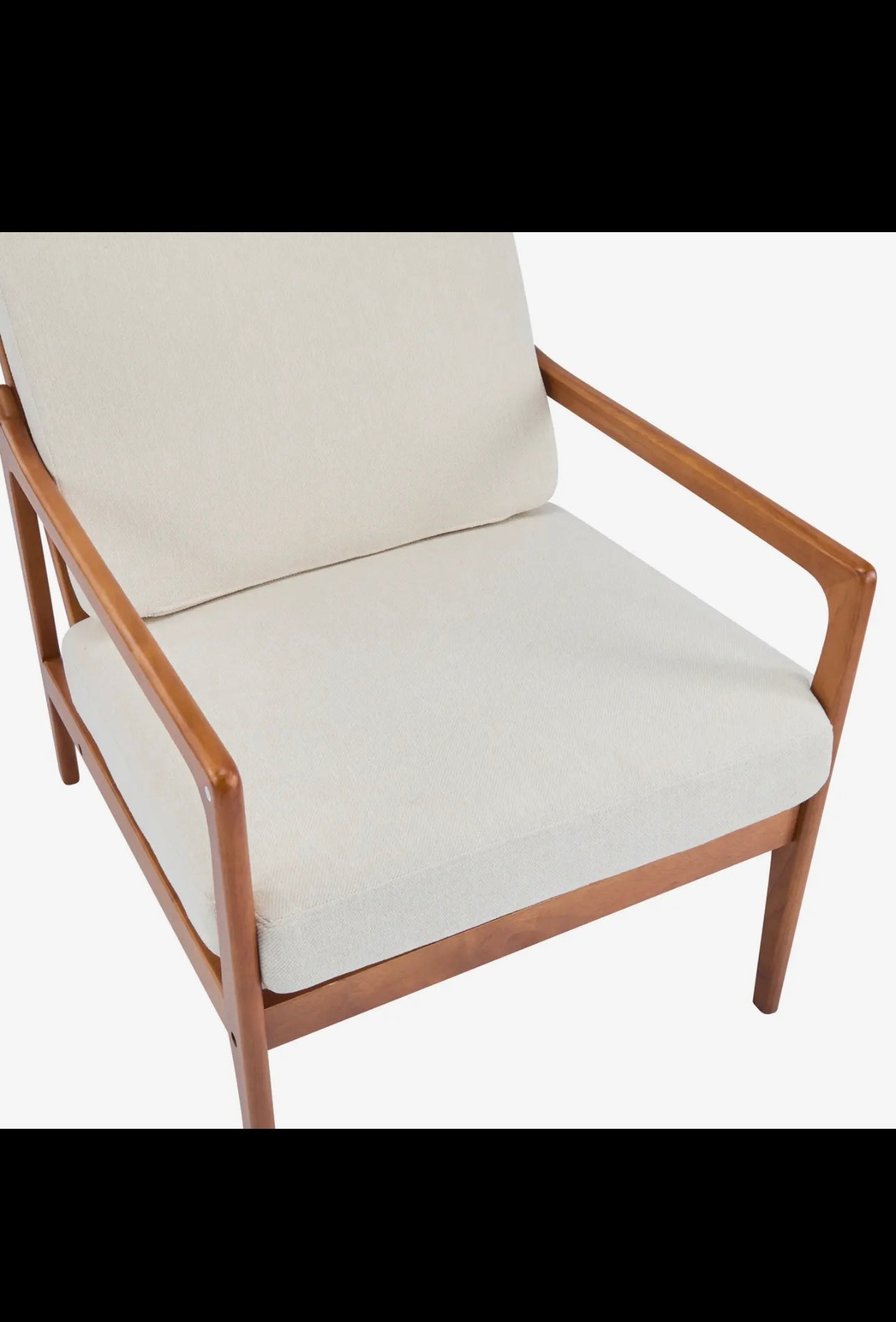 Crater Mid Century Ergonomic Accent Armchair